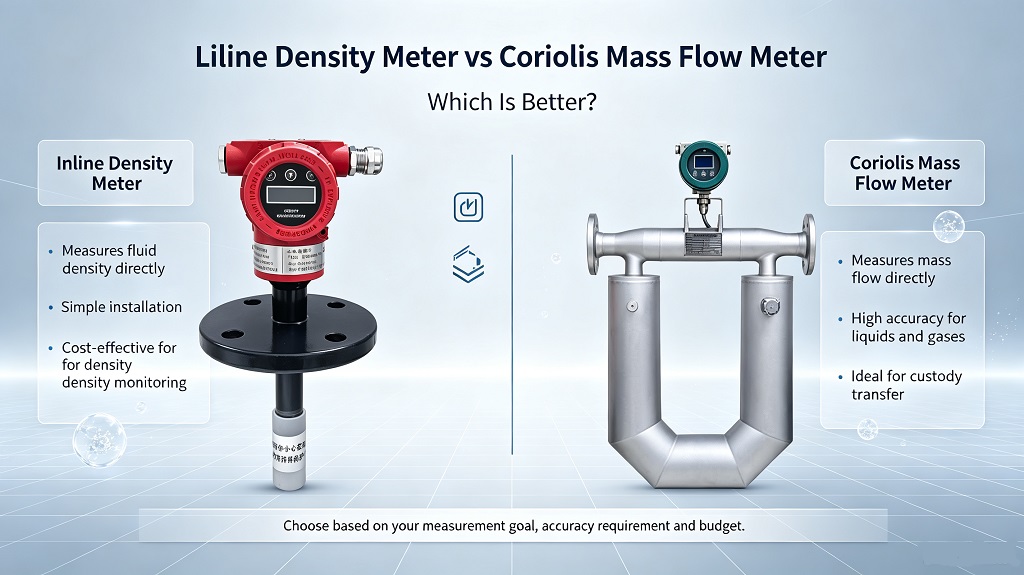 Inline Density Meter vs Coriolis Mass Flow Meter
